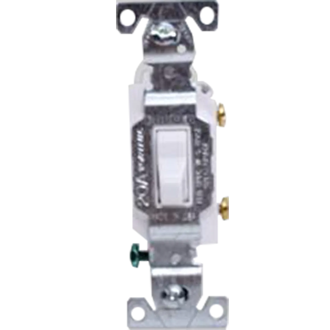 DIVERSITECH DIVERSITECH 20A,120V, 1-Pole Toggle Switch - White DIVERSITECH DIVERSITECH 20A,120V, 1-Pole Toggle Switch - White