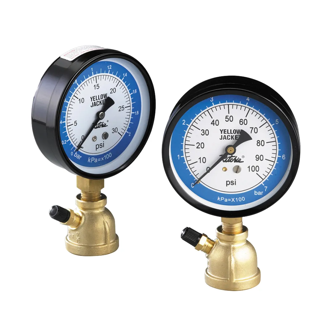 YELLOW JACKET YELLOW JACKET 3 1/2" Gas Pipe Pressure Test Gauge