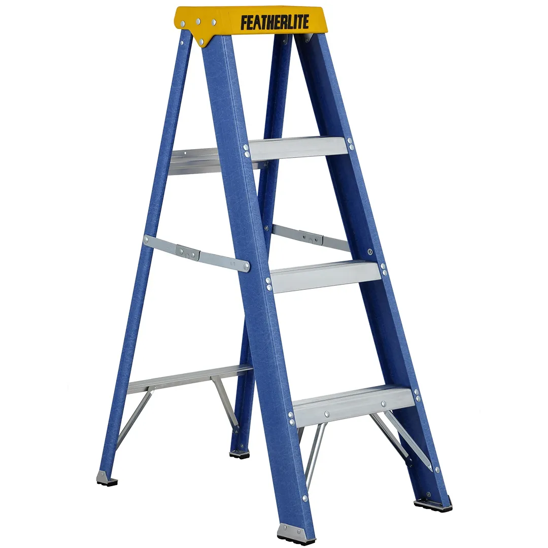 FEATHERLITE FEATHERLITE 6300 Heavy Duty Fiberglass Step Ladders