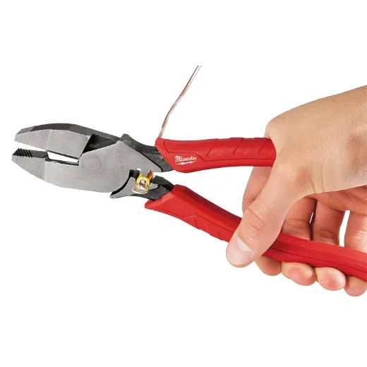 MILWAUKEE MILWAUKEE 9" High Leverage Lineman Pliers With Crimper MILWAUKEE MILWAUKEE 9" High Leverage Lineman Pliers With Crimper