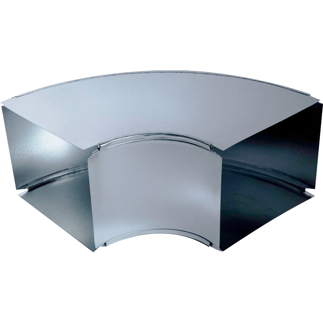 90&deg; Side Angle Elbows With 6" Radius - Assembled - 28 Gauge