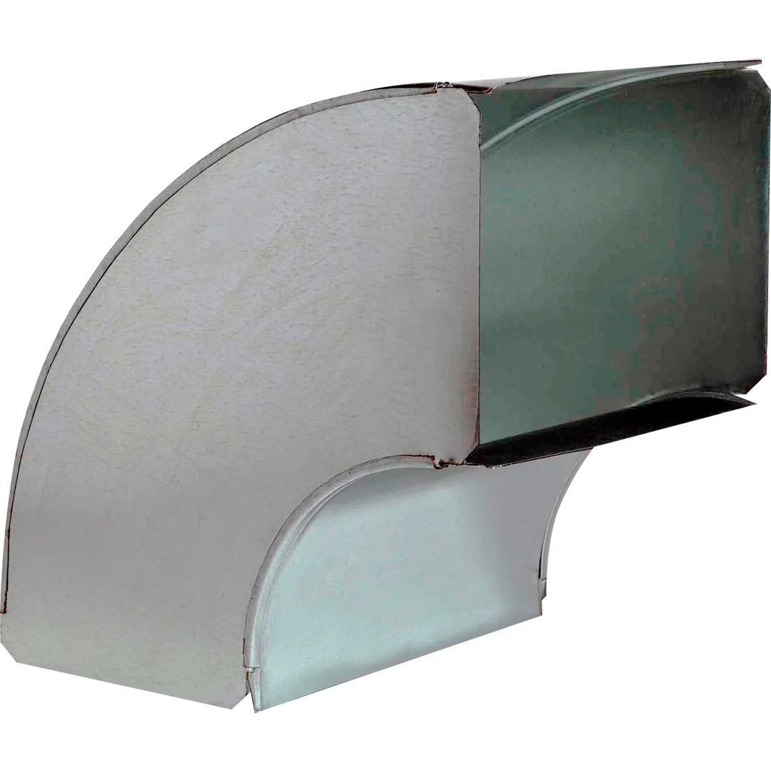 90&deg; Stack Elbows With 6" Radius - Assembled - 28 Gauge