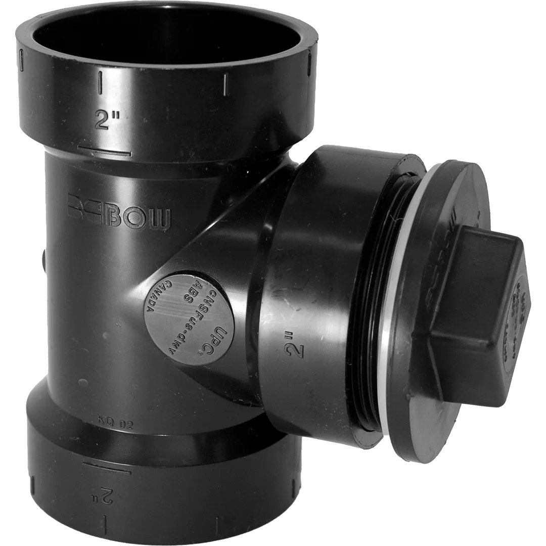 ABS Cleanout Tee With Plug & Gasket