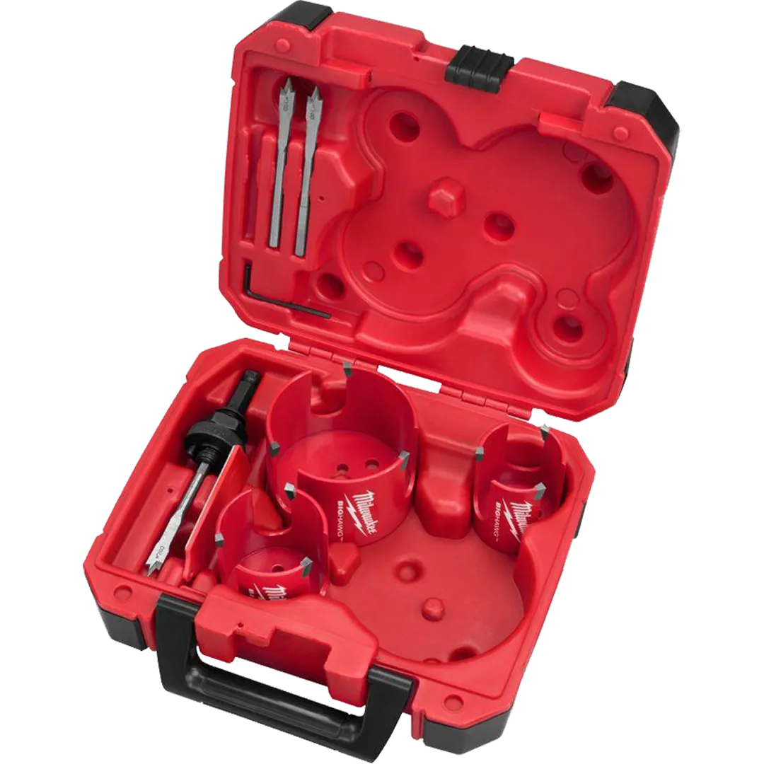 MILWAUKEE MILWAUKEE BIG HAWG Hole Saw Kit - 7 Pieces