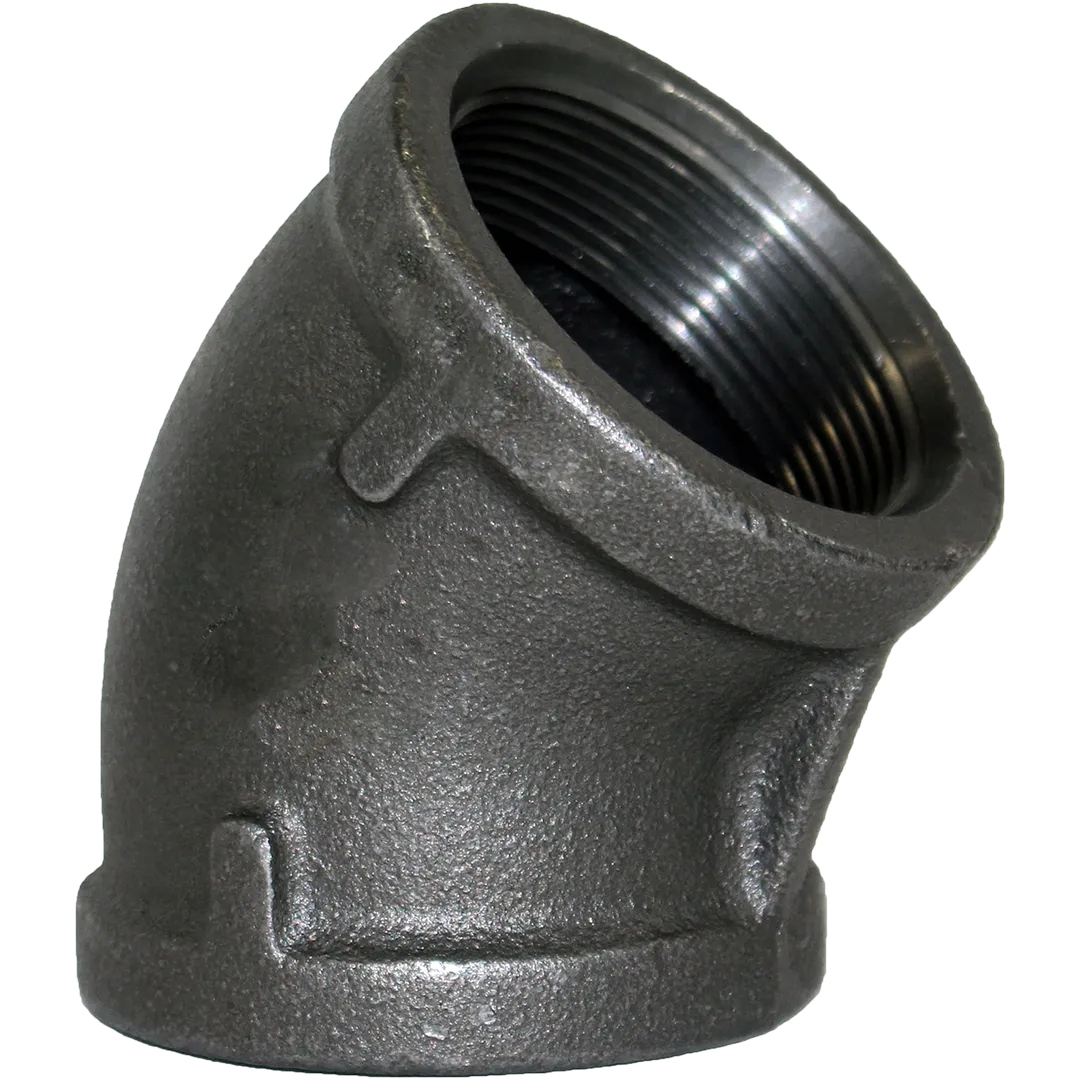 Black Iron 45&deg; Elbow