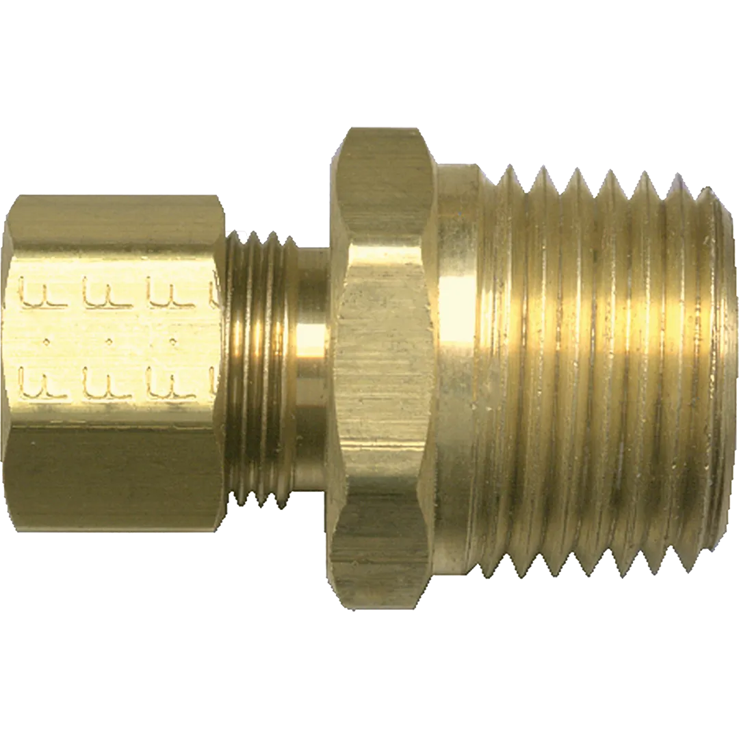 Brass Male Pipe Compression Connector