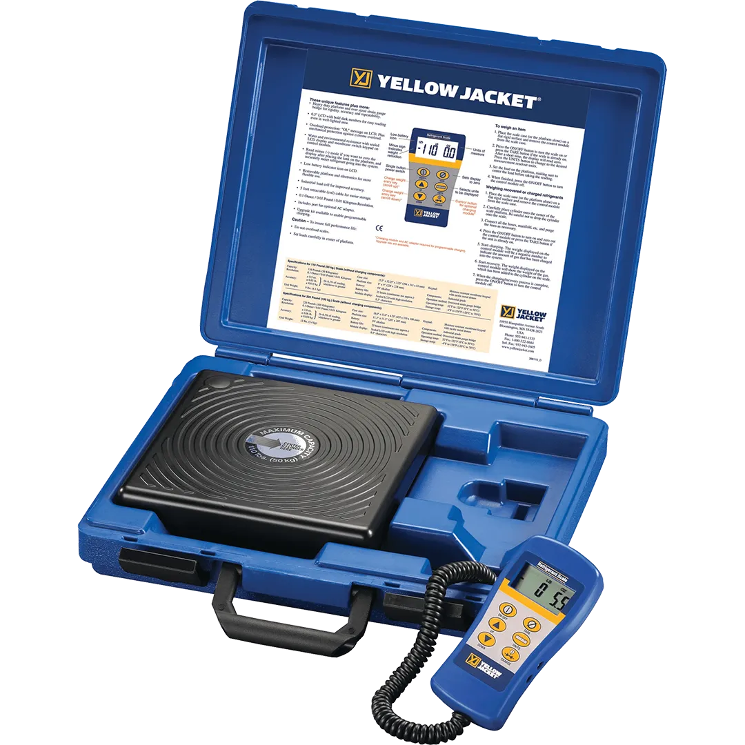 YELLOW JACKET YELLOW JACKET Digital Electronic Charging Refrigerant Scale - 110 Lbs