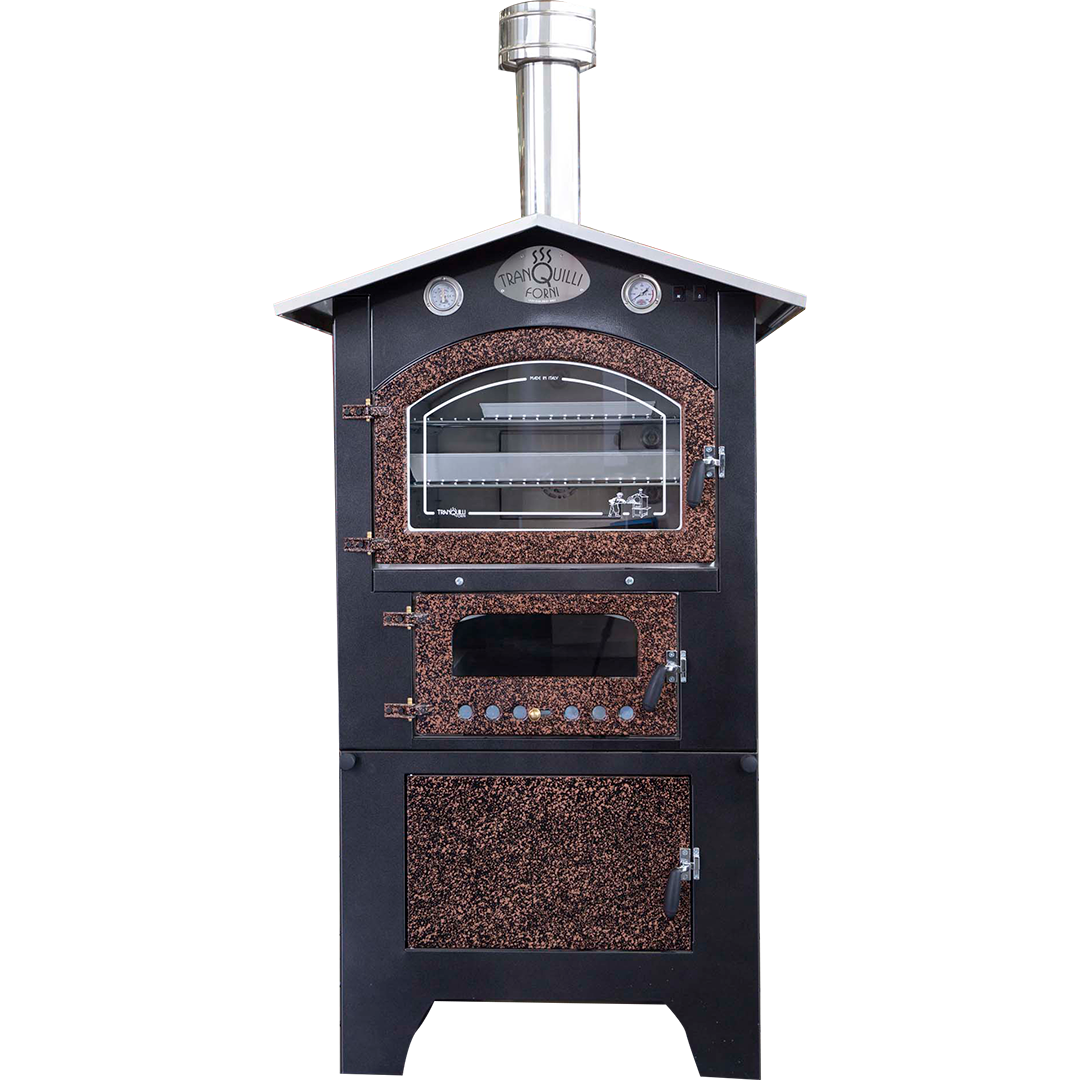 Jupiter (Giove) Series Outdoor Wood Oven With Base Storage Shop Ovens