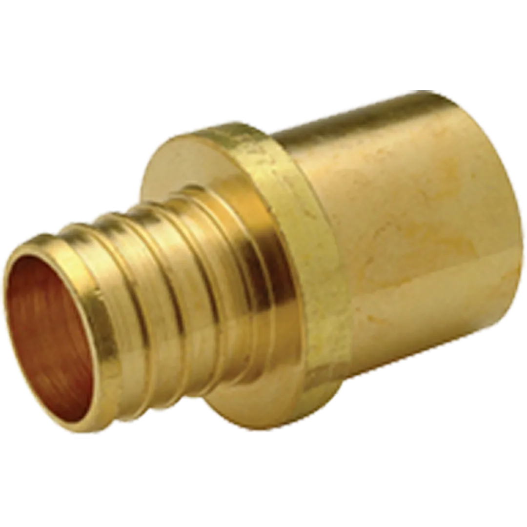 Pex Insert Brass Sweat Adapters - B x Hub