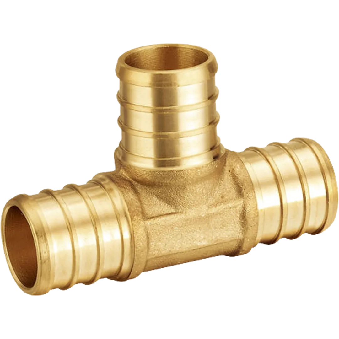 Pex Insert Brass Tee - B x B x B
