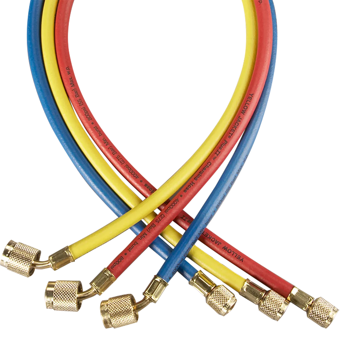 YELLOW JACKET YELLOW JACKET PLUS II 1/4" Charging Hoses With SealRight Fittings - 3 Pack