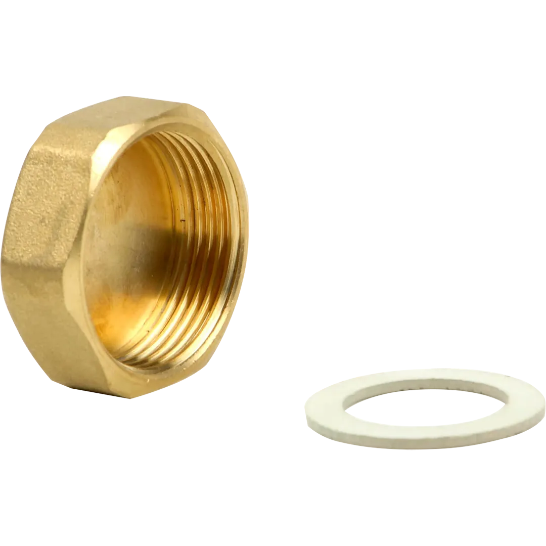 REHAU REHAU R-20 Brass Circuit Outlet Cap With Gasket