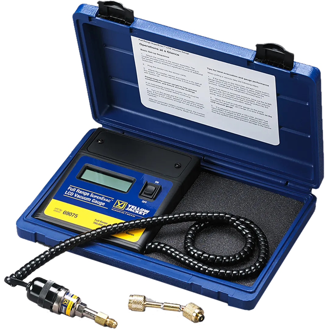 YELLOW JACKET YELLOW JACKET SuperEvac Full Range LCD Vacuum Gauge