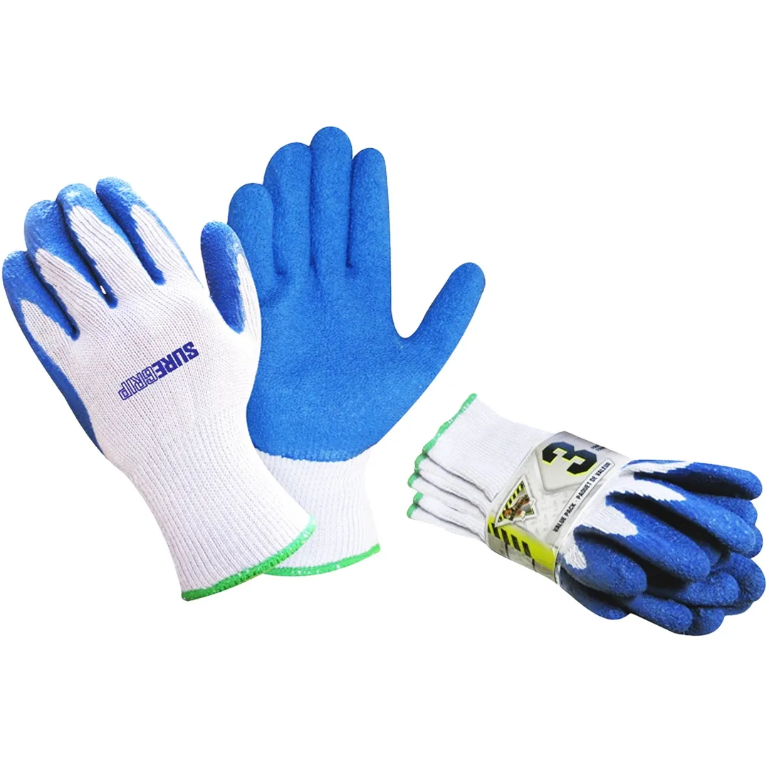 MCCORDICK MCCORDICK Workhorse Knit Gloves With Rubber Palm - 3 Pack