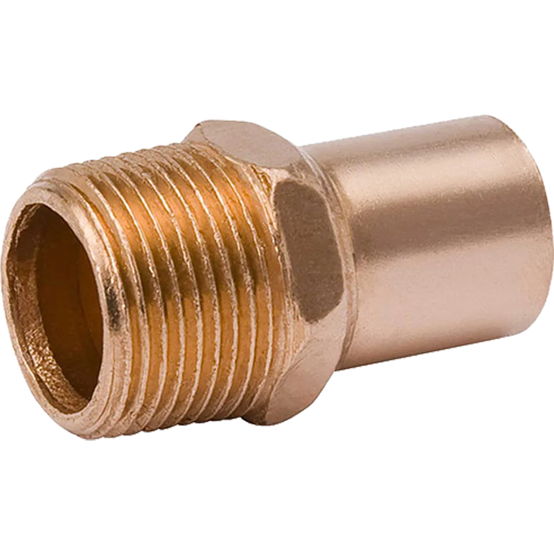 Wrot Copper Male Adapters - C x M