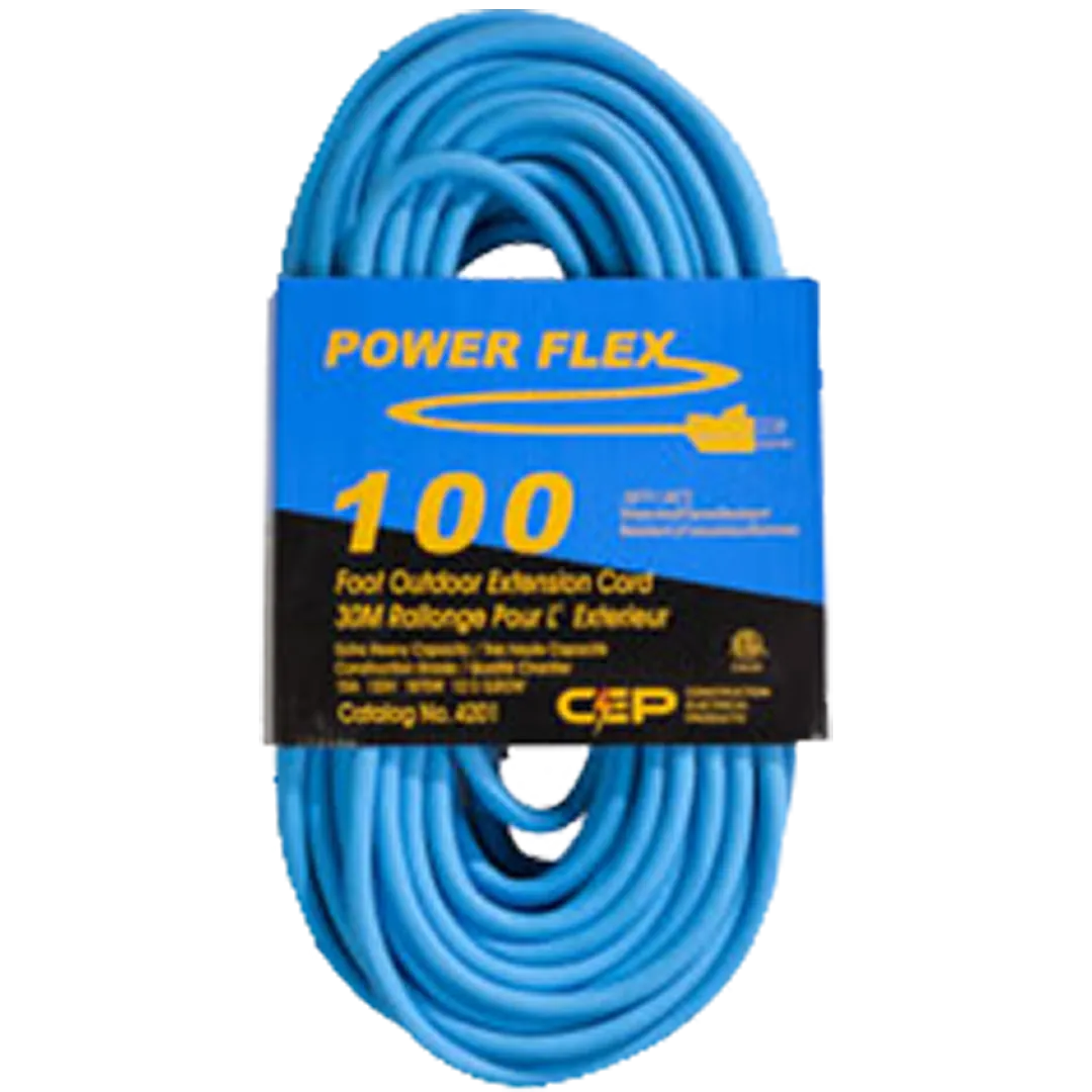 CEP CEP Xtreme Blue Artic Construction Grade Electrical Cords CEP CEP Xtreme Blue Artic Construction Grade Electrical Cords