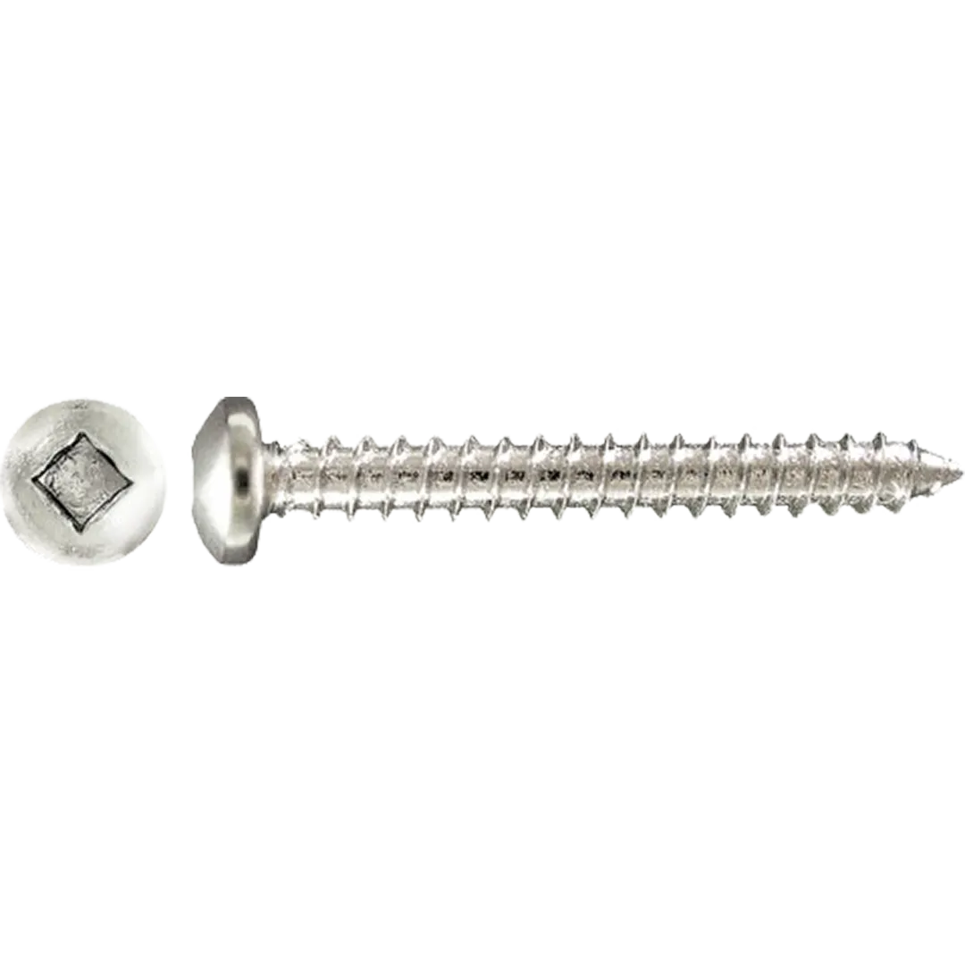 HPAULIN HPAULIN Zinc Plated Pan Head Square Drive Tapping Screws