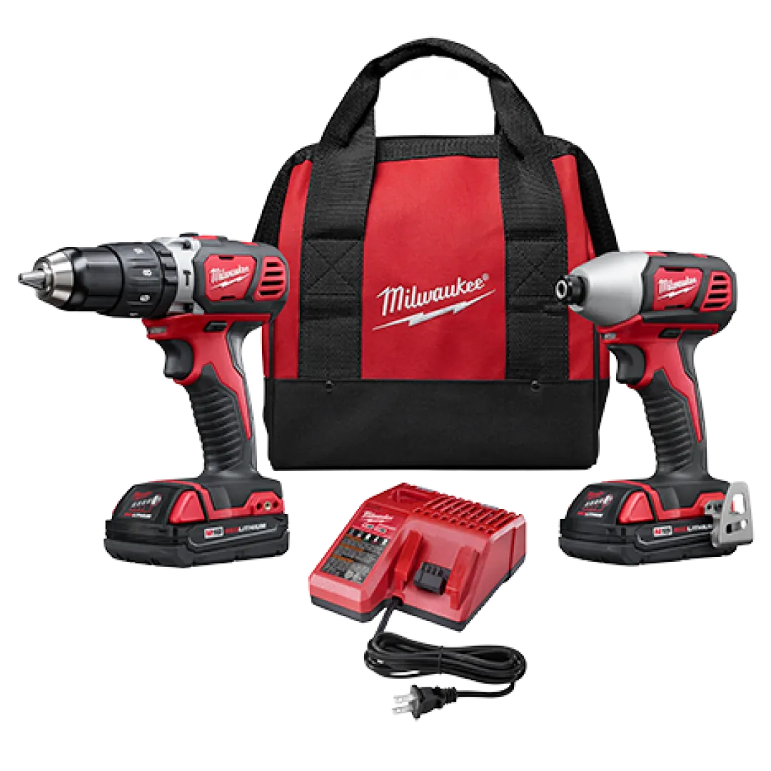 MILWAUKEE MILWAUKEE M18 Compact Hammer Drill & Impact Drill Combo Kit