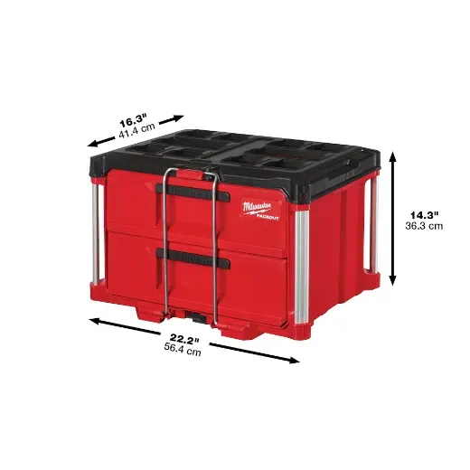 MILWAUKEE MILWAUKEE Packout 2-Drawer Tool Box MILWAUKEE MILWAUKEE Packout 2-Drawer Tool Box