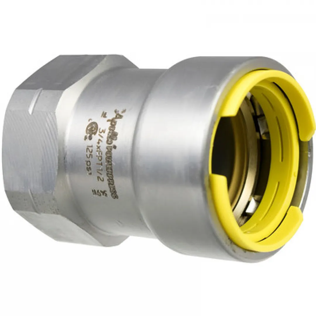 APOLLO VALVES APOLLO VALVES Power Press Carbon Steel Gas Female Adapters