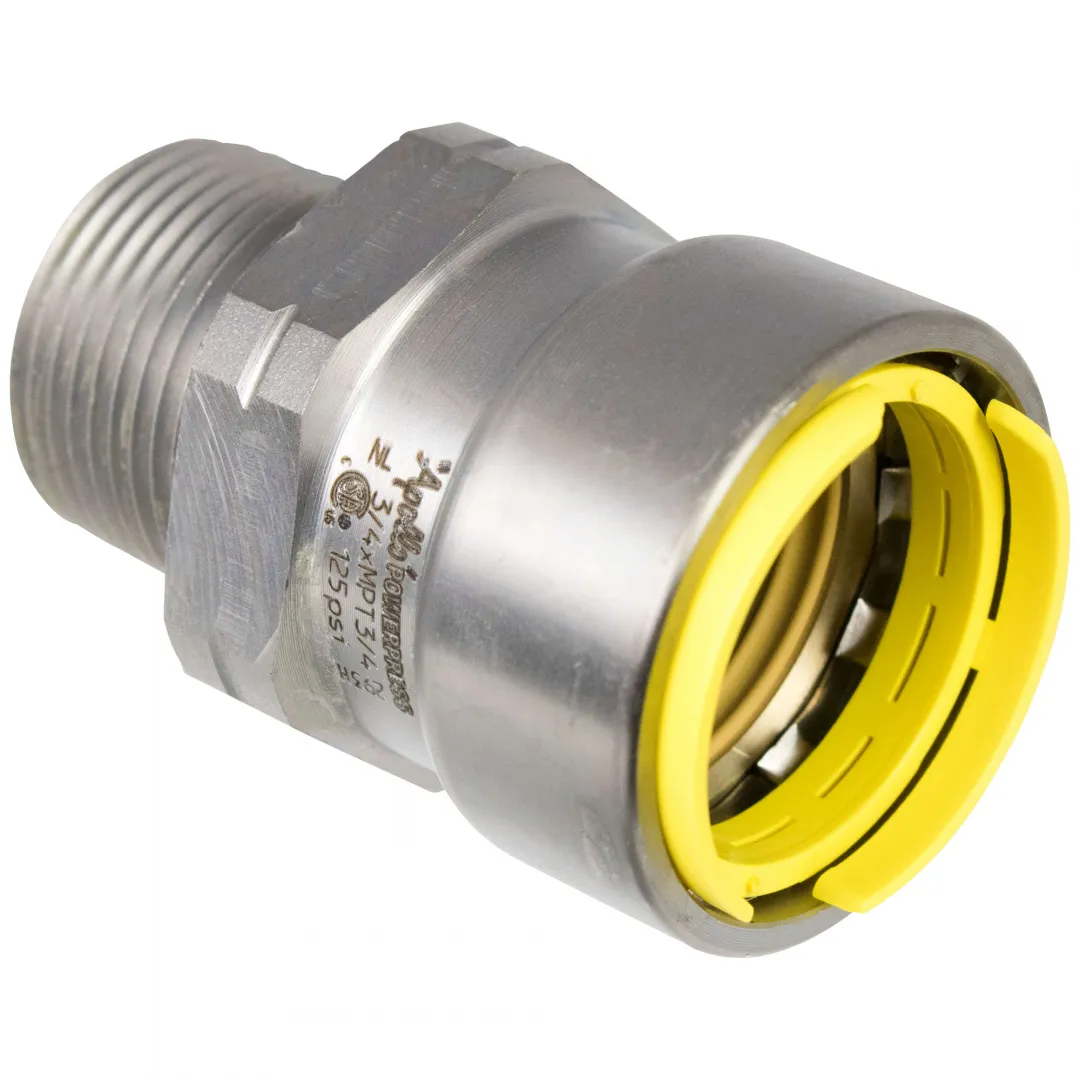 APOLLO VALVES APOLLO VALVES Power Press Carbon Steel Gas Male Adapters