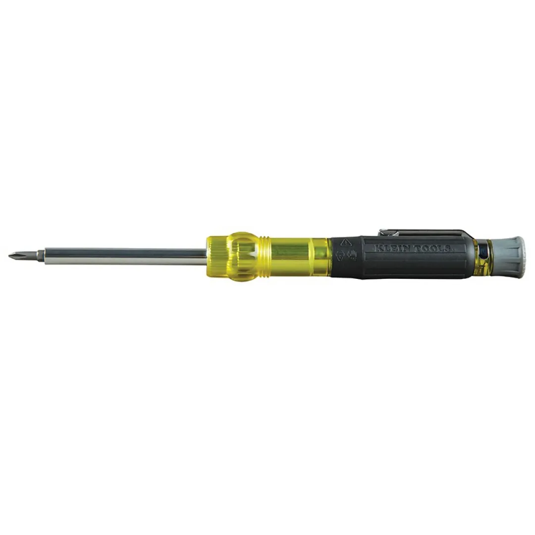 KLEIN TOOLS KLEIN TOOLS HVAC Pocket Screwdriver, 3-in-1, Phillips, Slotted, Schrader Bits