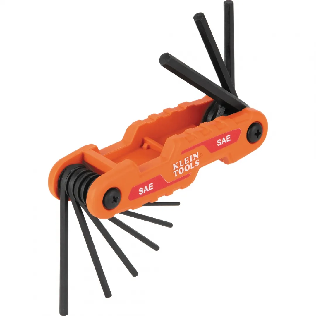 KLEIN TOOLS KLEIN TOOLS 9-Key SAE Folding Compact Folding Hex Key Set