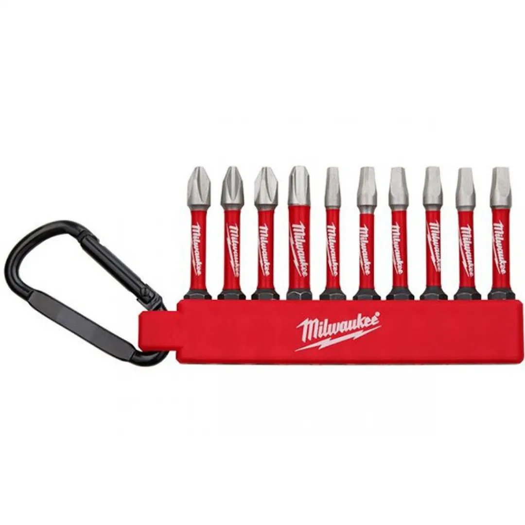 MILWAUKEE MILWAUKEE SHOCKWAVE Impact Duty Carabiner PH2-3-SQ 1,2,3 Keychain Set