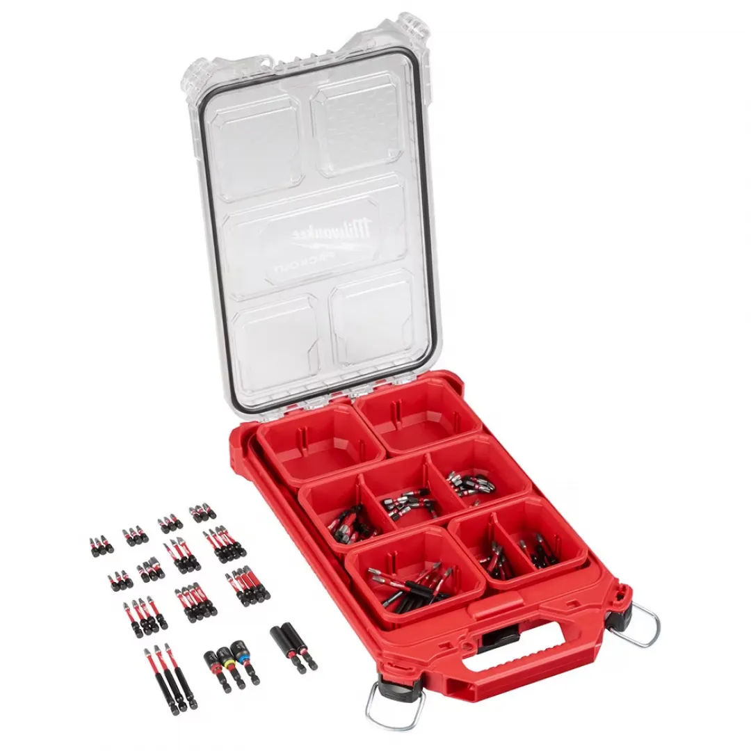 MILWAUKEE MILWAUKEE SHOCKWAVE Impact Duty Driver Bit PACKOUT Set - 100 Pieces
