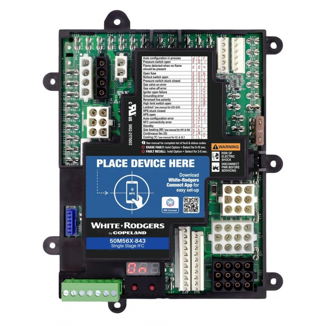 WHITE RODGERS WHITE RODGERS Universal 1-Stage PSC ECM Furnace Control Board WHITE RODGERS WHITE RODGERS Universal 1-Stage PSC ECM Furnace Control Board